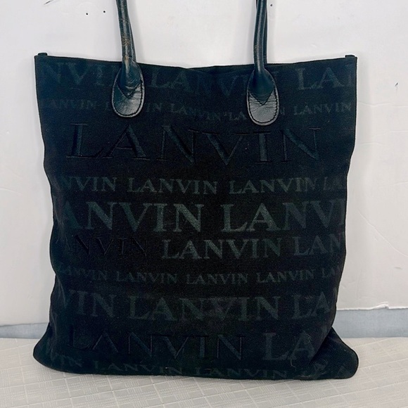LANVIN LOGO EMBROIDERED shopper/ tote - Picture 1 of 16